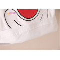 Prix ​​total en stock plaine blanc enfants t-shirt avec clown impression enfants t-shirt enfants sport porter